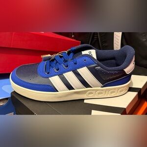 Adidas Blue and White Athletic Shoes